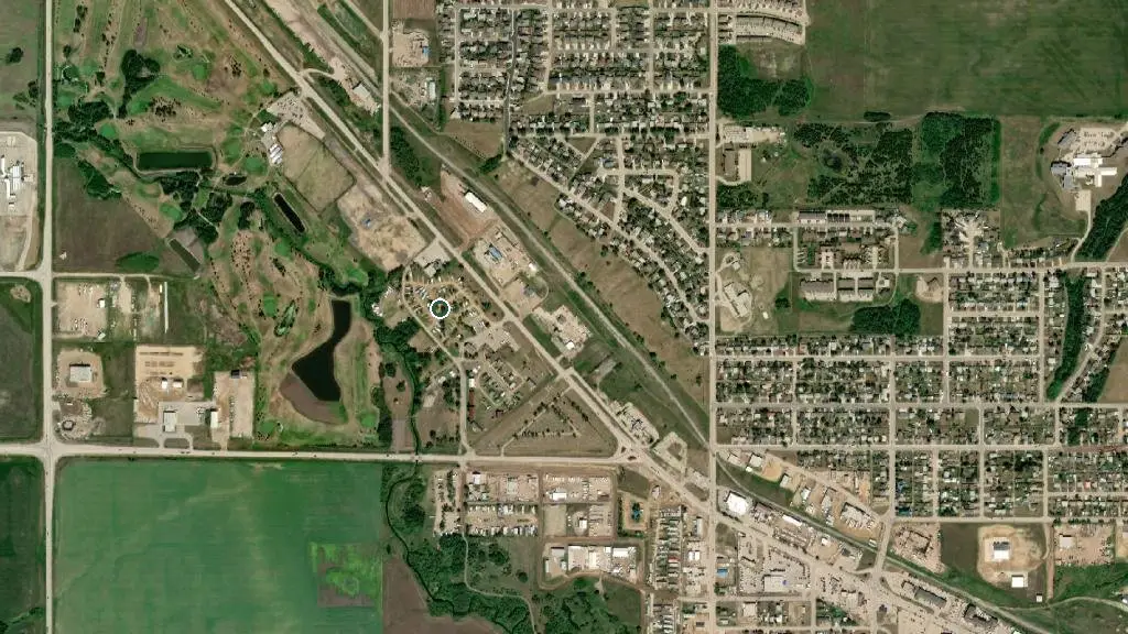 Aerial view of Mile 0 Campground and surroundings