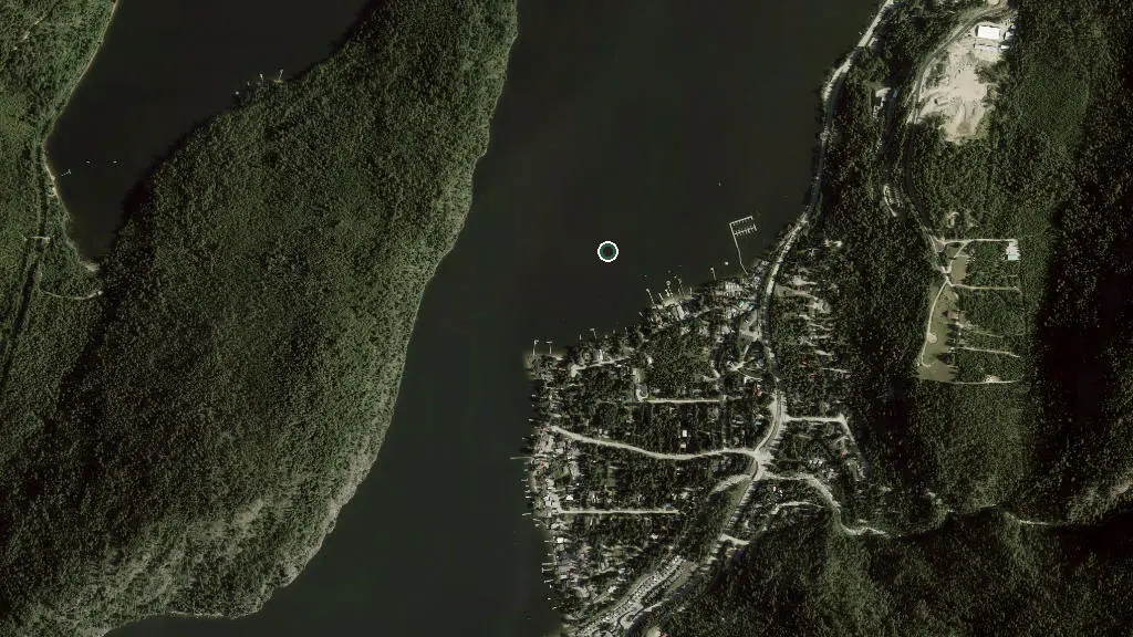 Aerial view of Mara Lake and surroundings