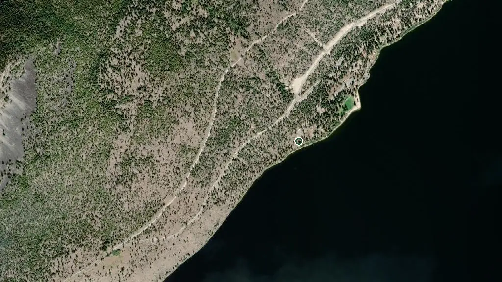 Aerial view of Monck Provincial Park and surroundings