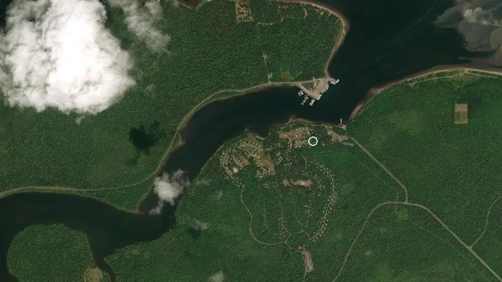 Aerial view of Camping Kouchibougak and surroundings
