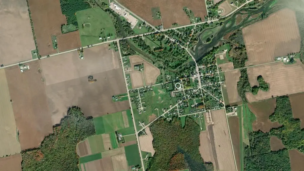 Aerial view of Maitland Valley Conservation and surroundings