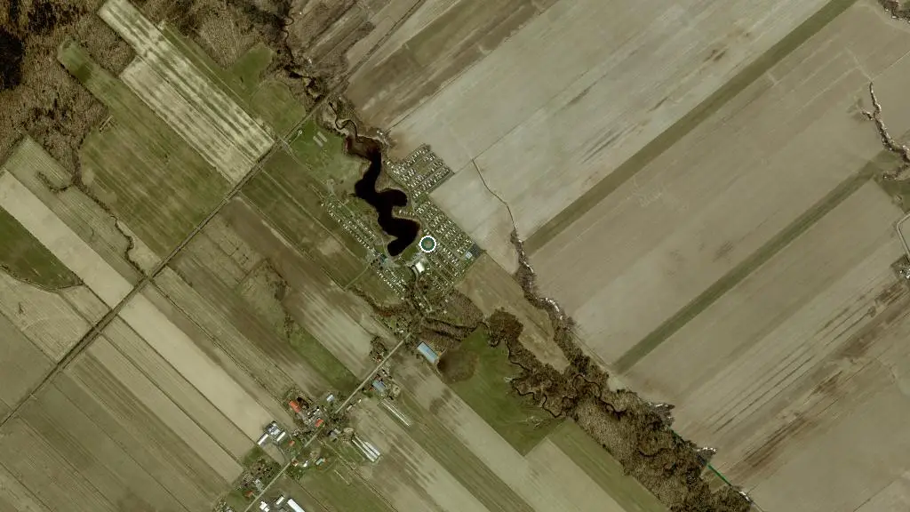 Aerial view of Camping du Vieux Moulin and surroundings