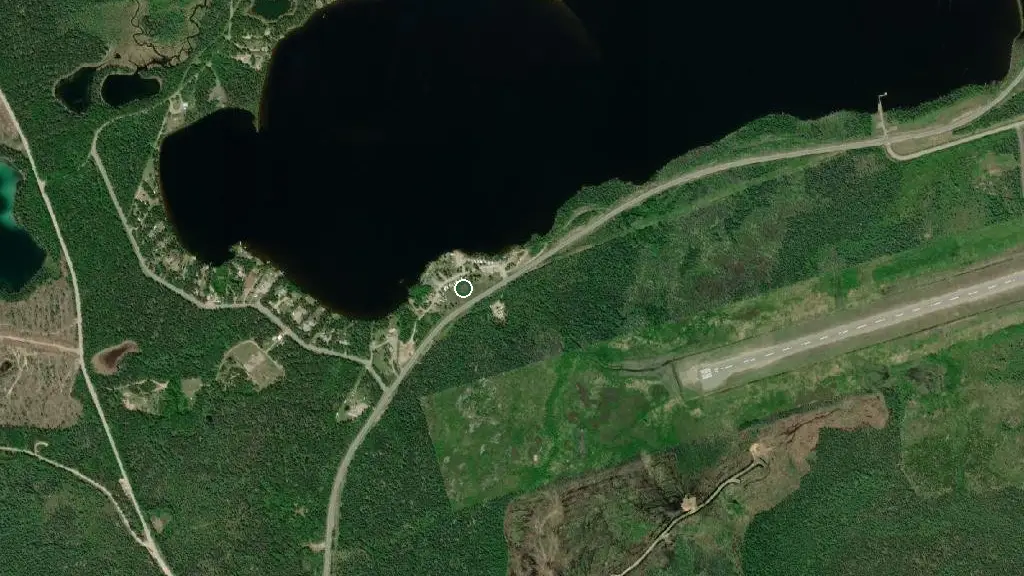 Aerial view of White Wolf Resort and surroundings
