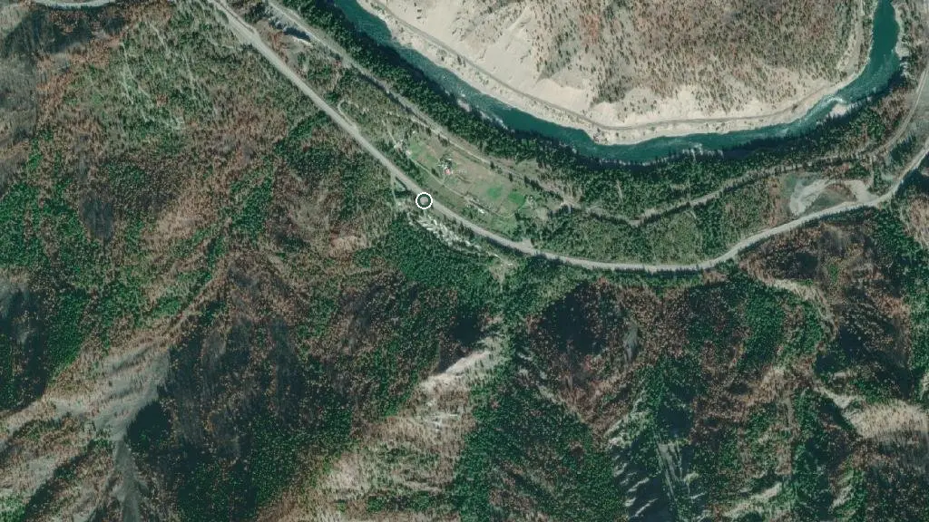 Aerial view of Gladwin Trailer Court and surroundings
