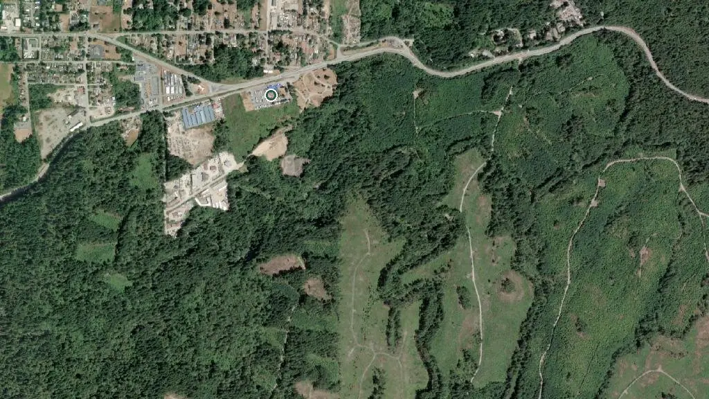Aerial view of Timberlodge & RV Campground and surroundings