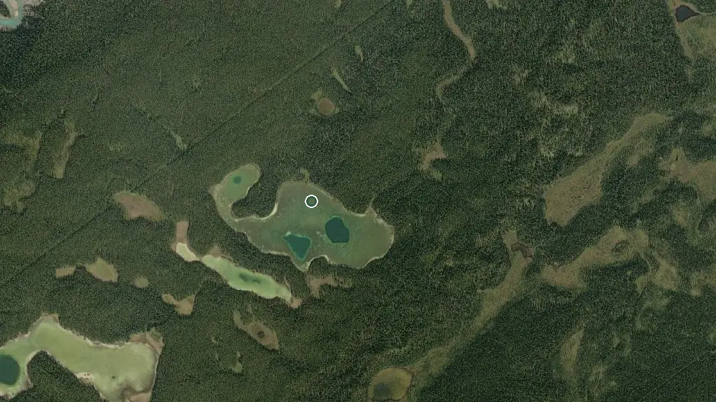 Aerial view of Brazeau Canyon Wildland Provincial Park and surroundings