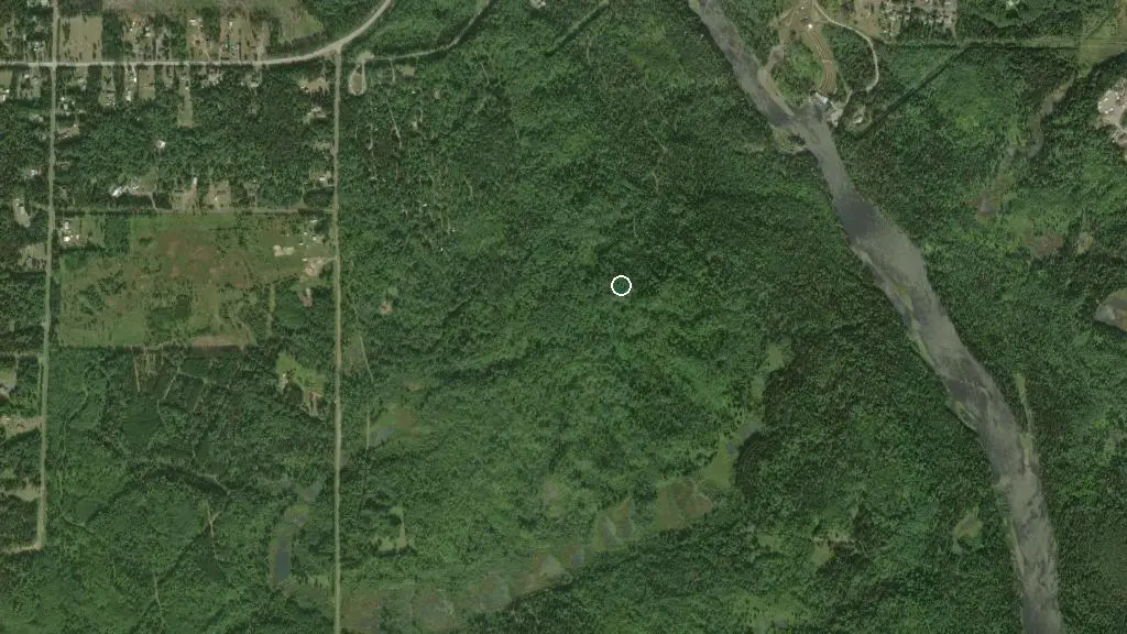 Aerial view of Kakabeka Falls Provincial Park and surroundings