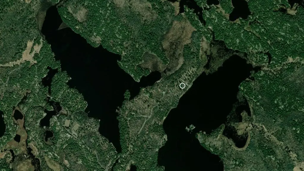 Aerial view of Poplar Campground and surroundings