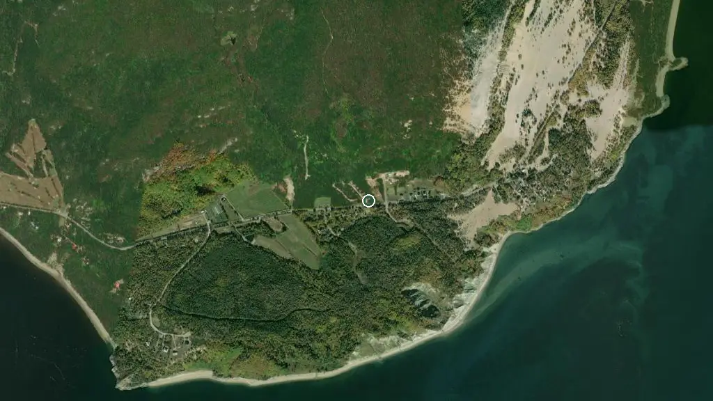 Aerial view of Camping Domaine des Dunes and surroundings