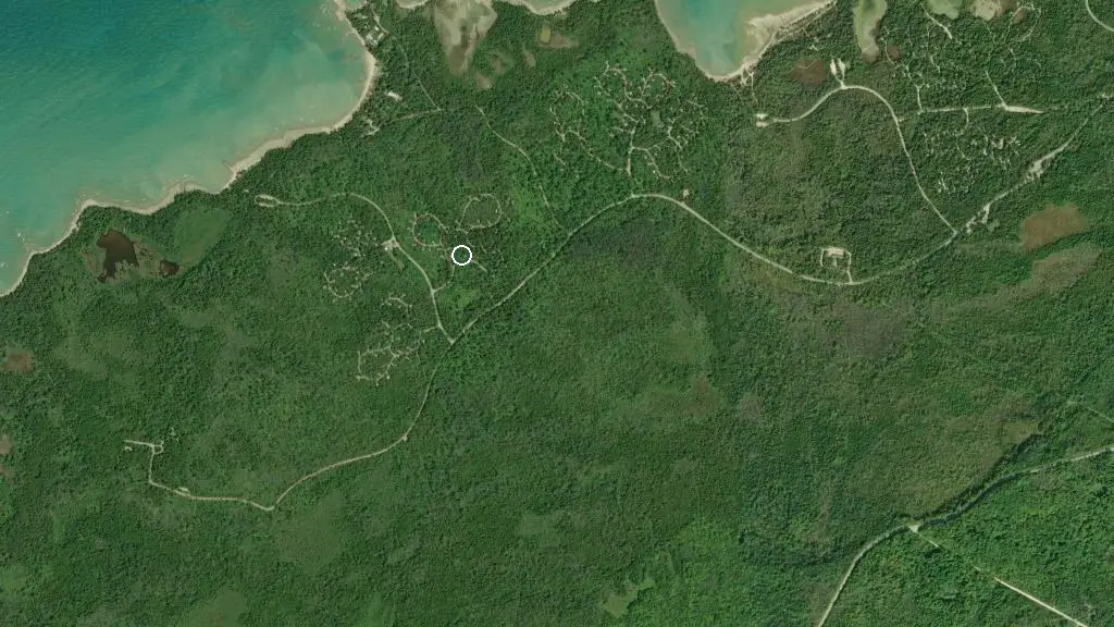 Aerial view of Hawk Ridge and surroundings