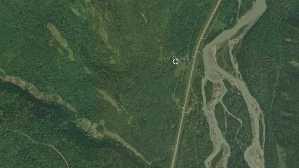Aerial view of Ambler Flats and surroundings