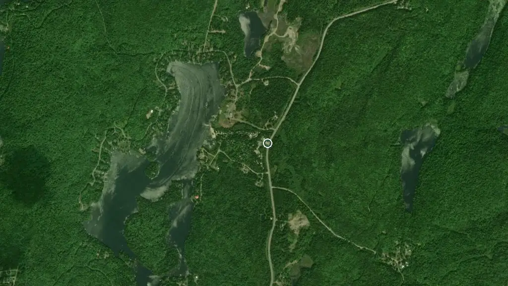 Aerial view of Camping du Grand Lac Noir and surroundings