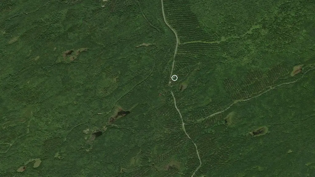 Aerial view of Camping rustique 16 and surroundings