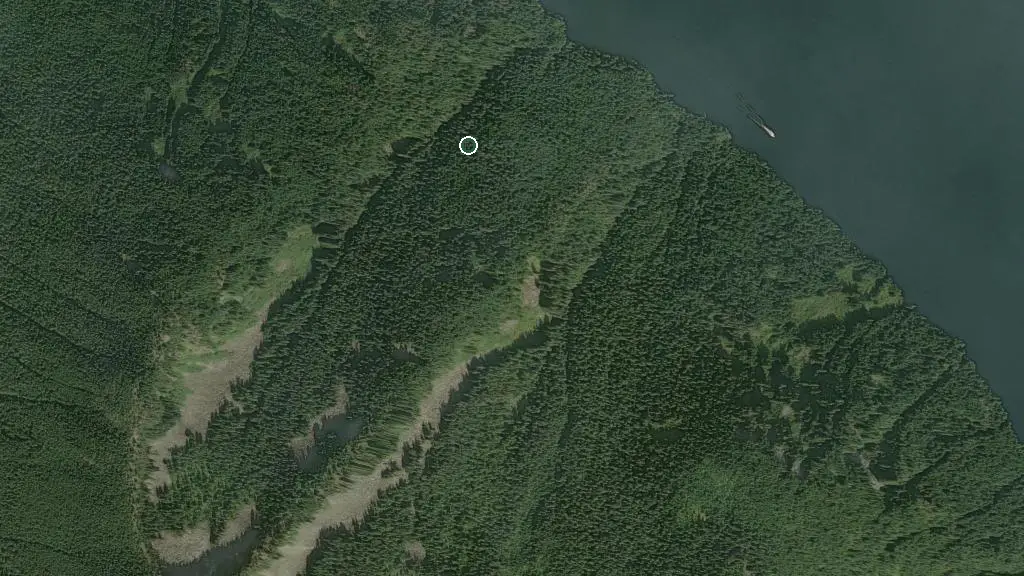 Aerial view of Sx̱ótsaqel / Chilliwack Lake Park and surroundings