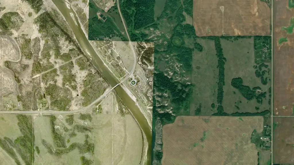 Aerial view of LazyRiverRv and surroundings