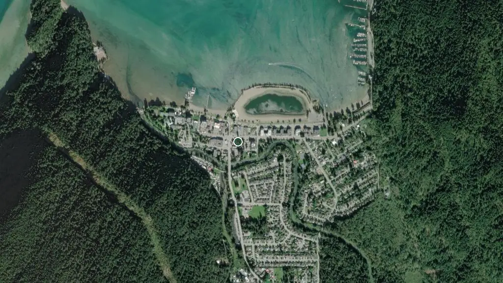 Aerial view of Glencoe Motel & RV Park and surroundings