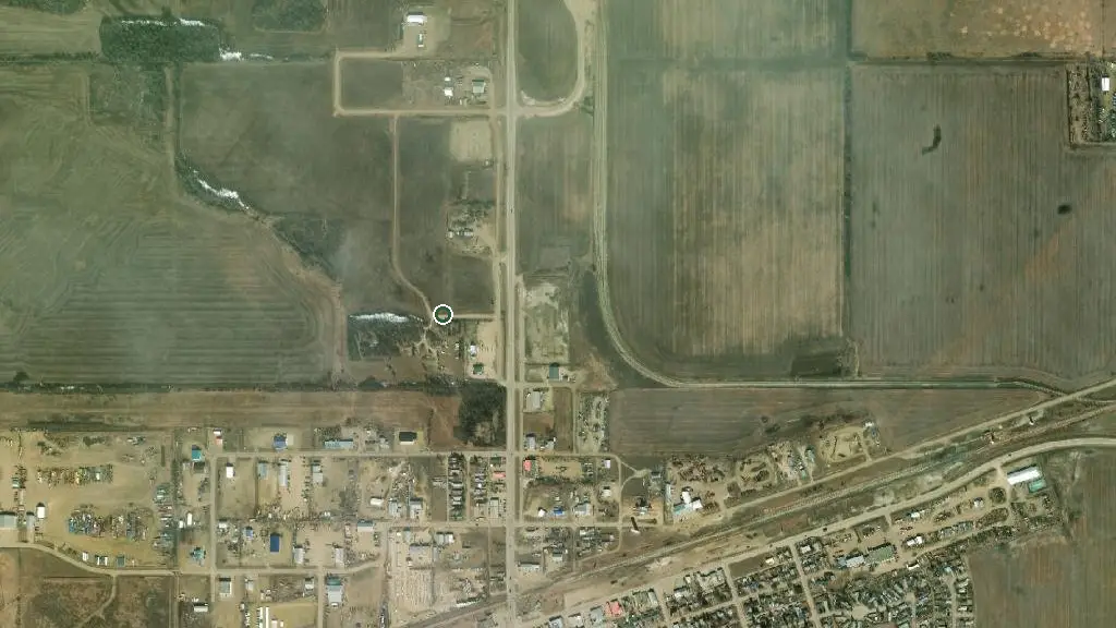 Aerial view of Northern Timbers RV Park and Campground and surroundings