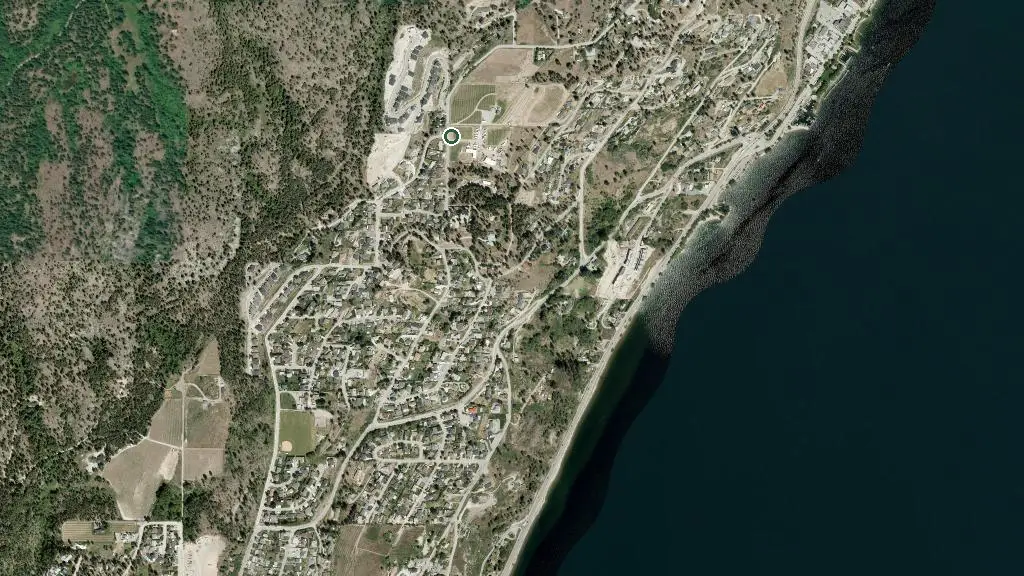 Aerial view of KarMont Farms & RV Park and surroundings