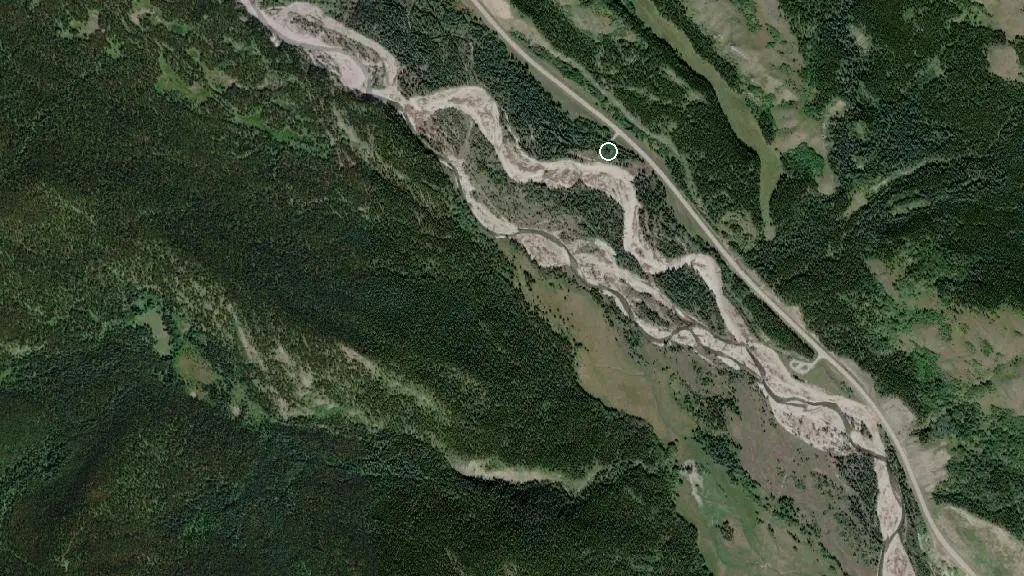 Aerial view of Strawberry Equestrian Campground and surroundings