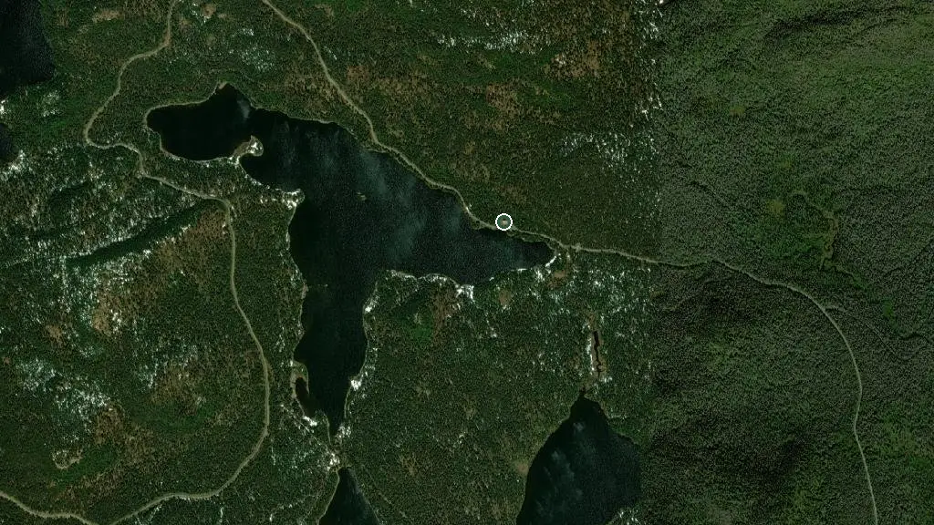 Aerial view of Le Huard and surroundings