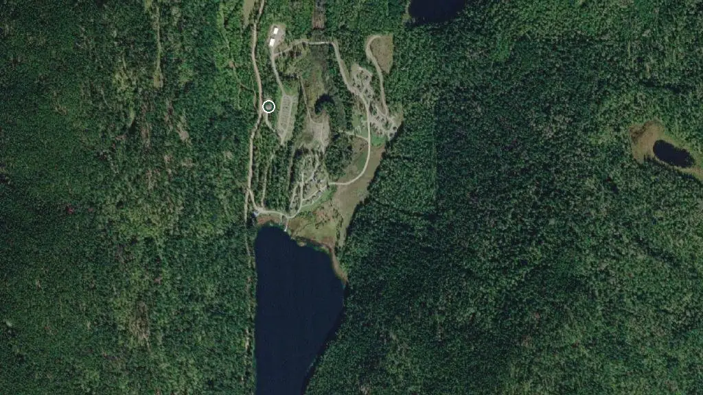 Aerial view of Alpine Meadows Resort and surroundings
