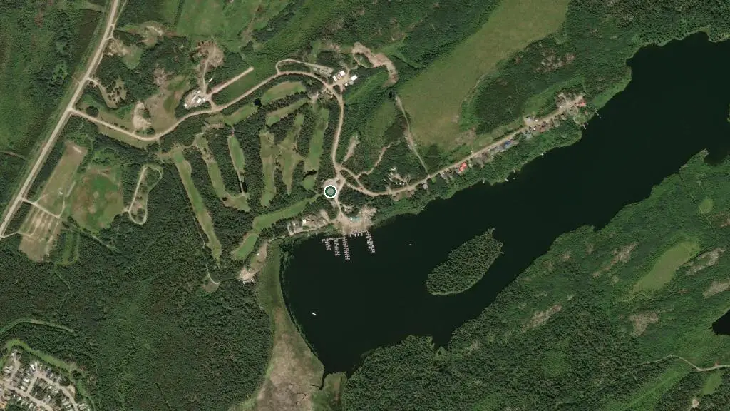 Aerial view of Eagle Point Resort and surroundings