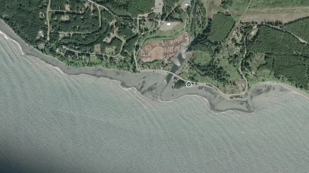 Aerial view of Jordan River Regional Park campground and surroundings