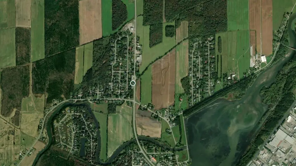 Aerial view of Camping Domaine du Lac Cristal and surroundings