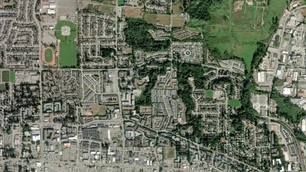 Aerial view of Georgian Park and surroundings