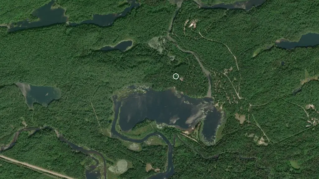 Aerial view of Jingwakoki East Campground and surroundings