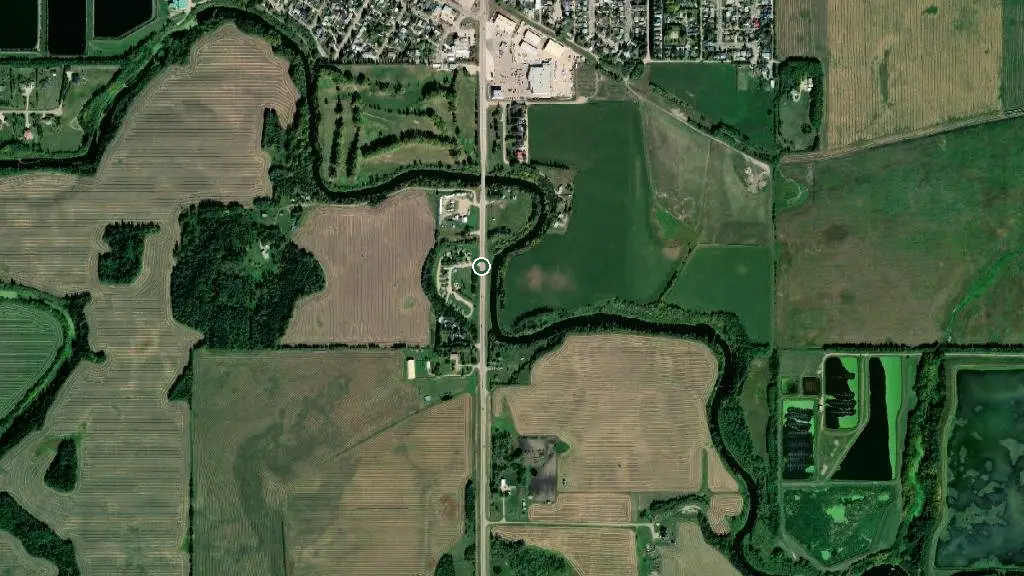 Aerial view of Rotary Park and surroundings