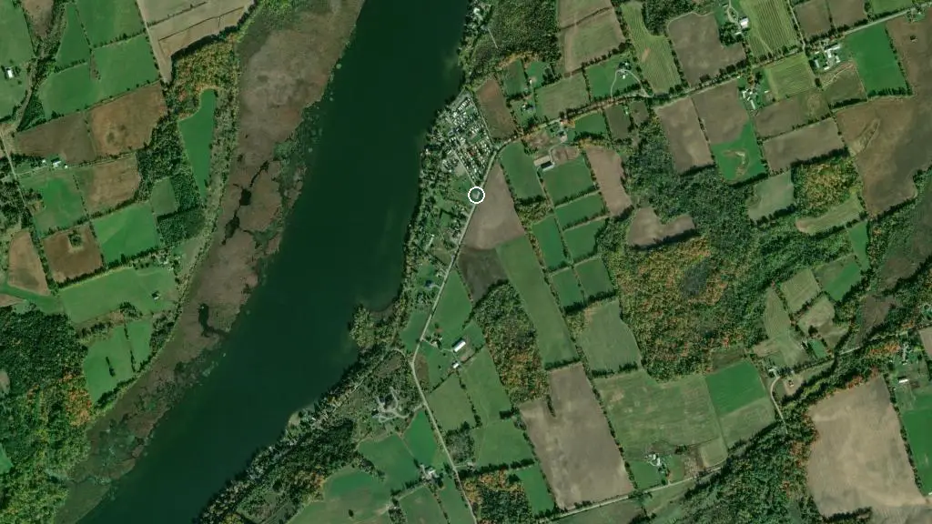 Aerial view of Friendly Acres Park and surroundings