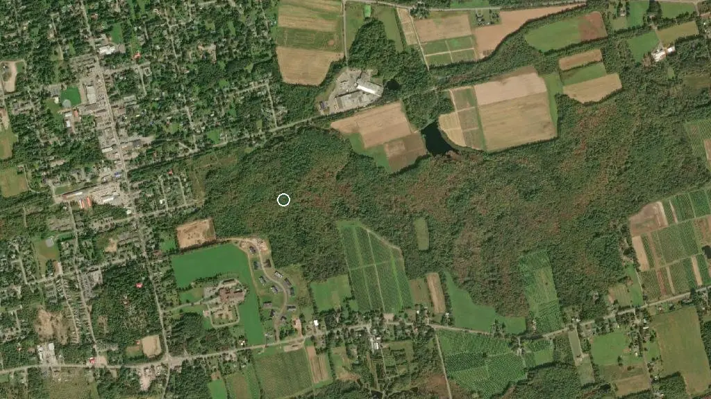 Aerial view of Plantation Campground and surroundings