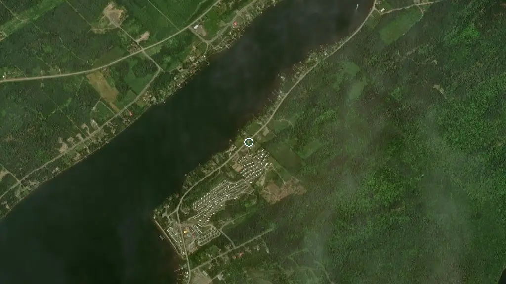 Aerial view of Camping Saint-Mathieu and surroundings