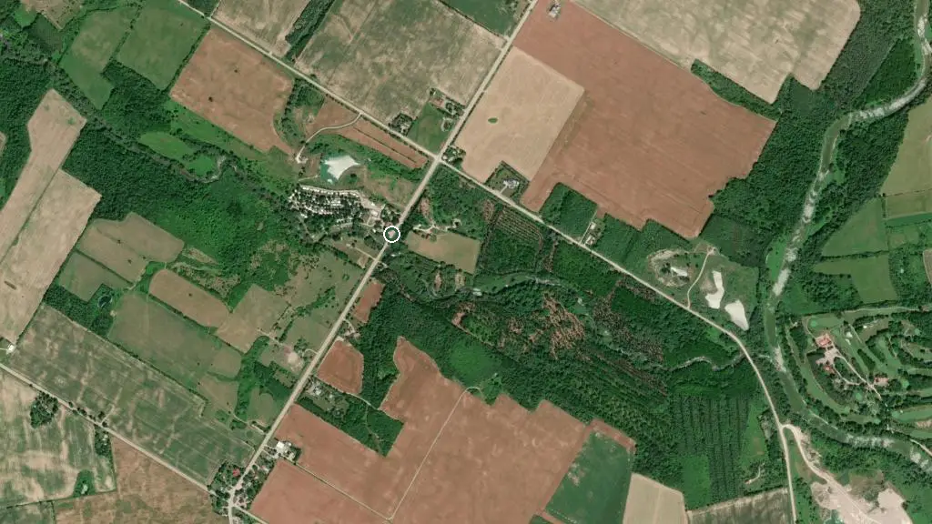 Aerial view of Prospect Hill Camping Grounds and surroundings