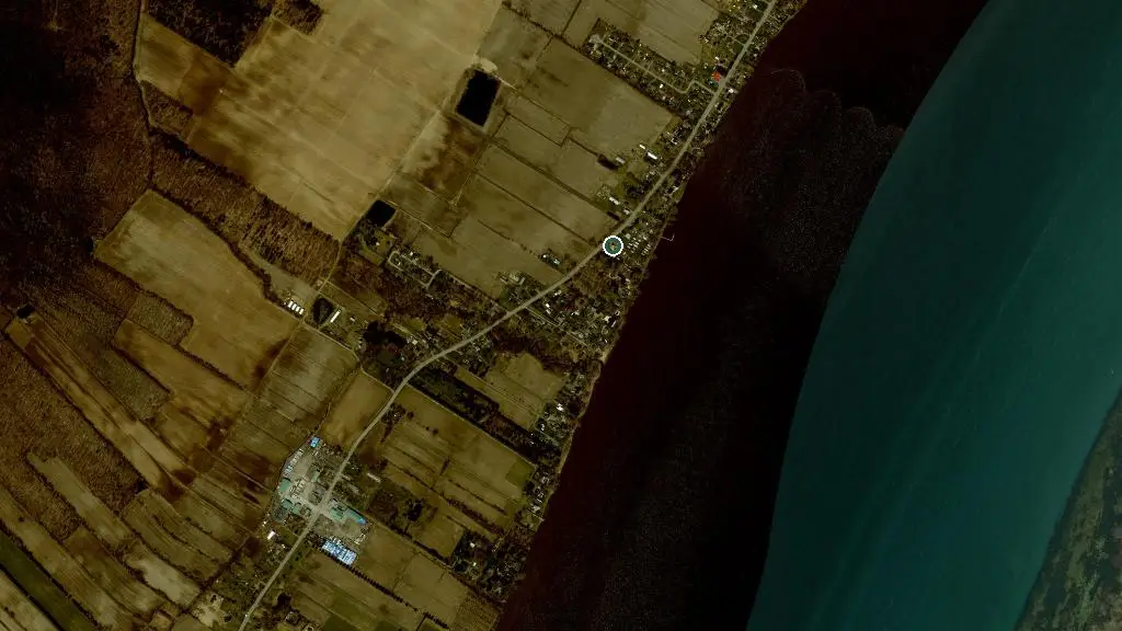 Aerial view of Camping Chez Denise and surroundings