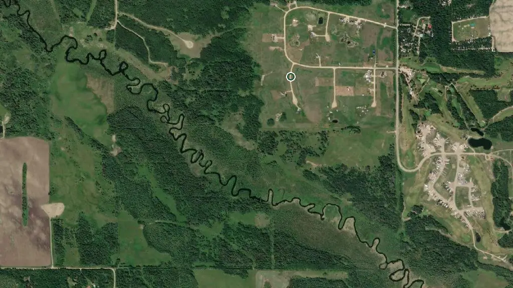 Aerial view of Crzee Acre and surroundings