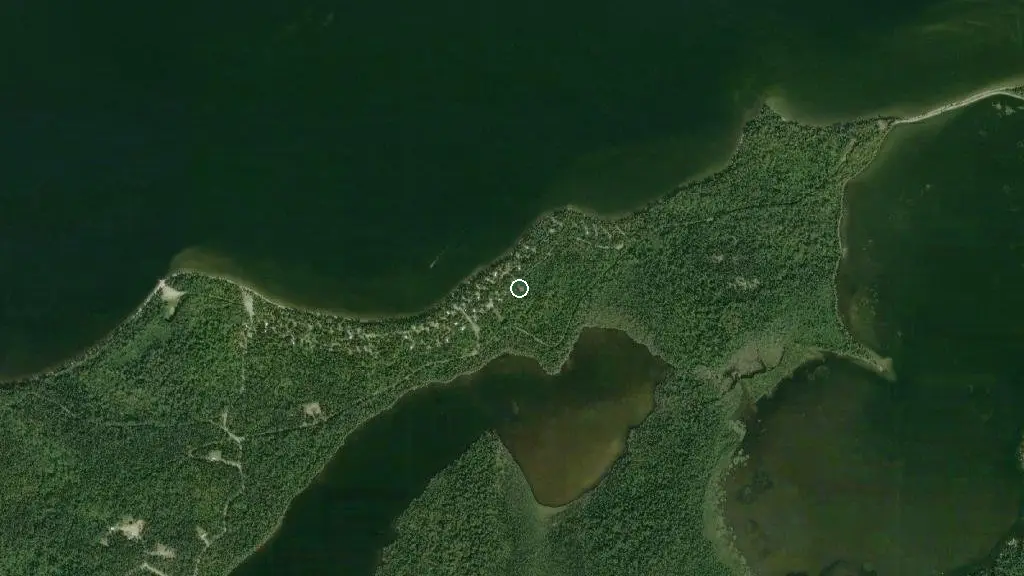 Aerial view of Nagagamisis Park - Bedwash Campground and surroundings