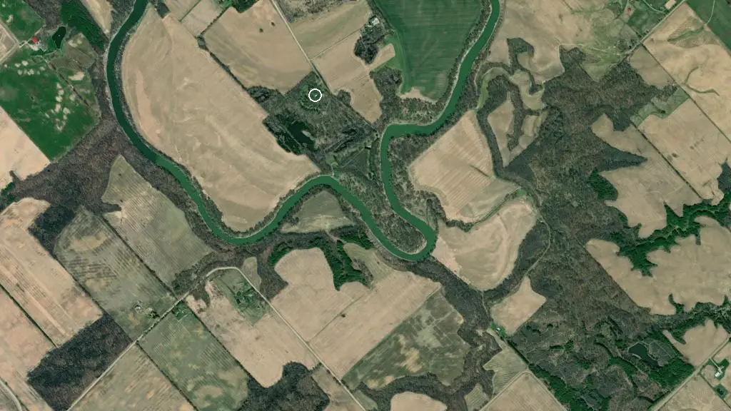 Aerial view of Big Bend Hunt Camp and surroundings