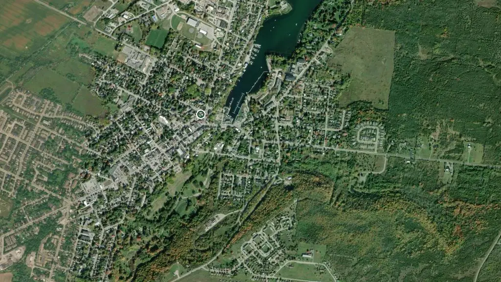 Aerial view of Sandbanks Beach Resort and surroundings