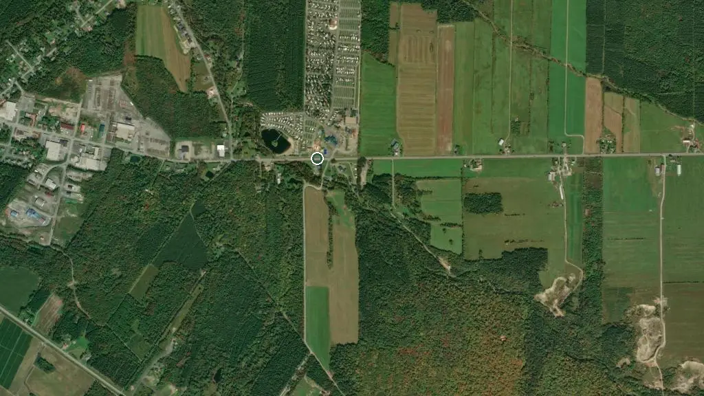 Aerial view of Camping le Chevalier and surroundings