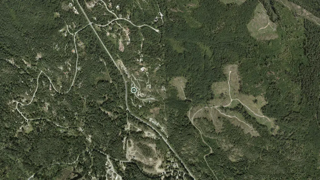 Aerial view of Bubble Camp RV Camping and surroundings
