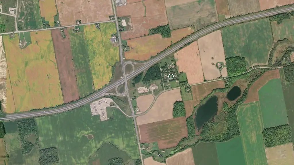 Aerial view of Camper's Corner and surroundings
