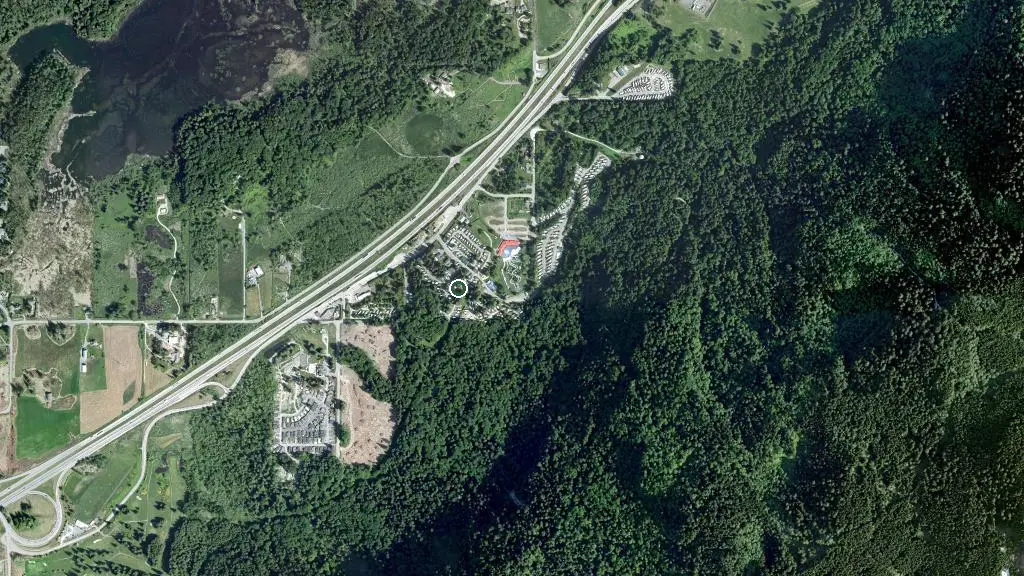 Aerial view of Holiday Trails RV Resorts and surroundings