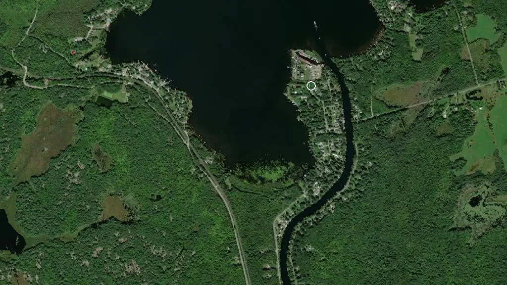Aerial view of Lauderdale Point Marina & Resort and surroundings