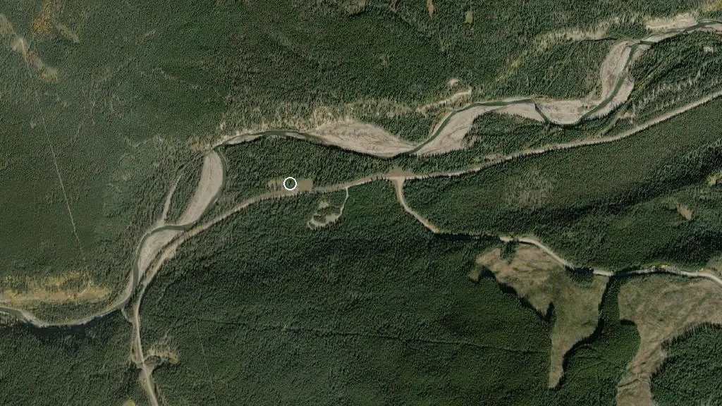 Aerial view of Panther Public Land Camping Area and surroundings