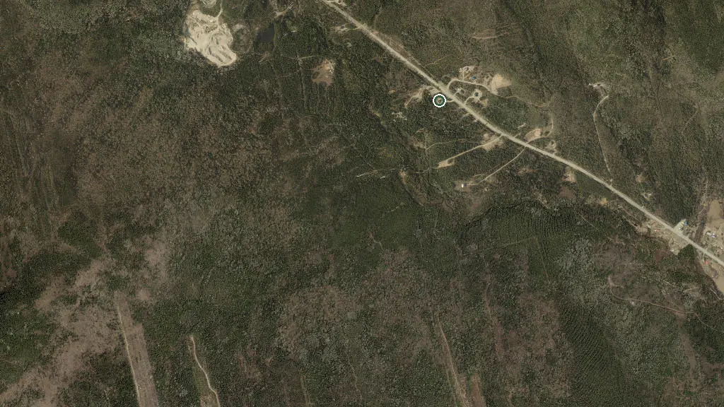 Aerial view of Hauts Refuges and surroundings