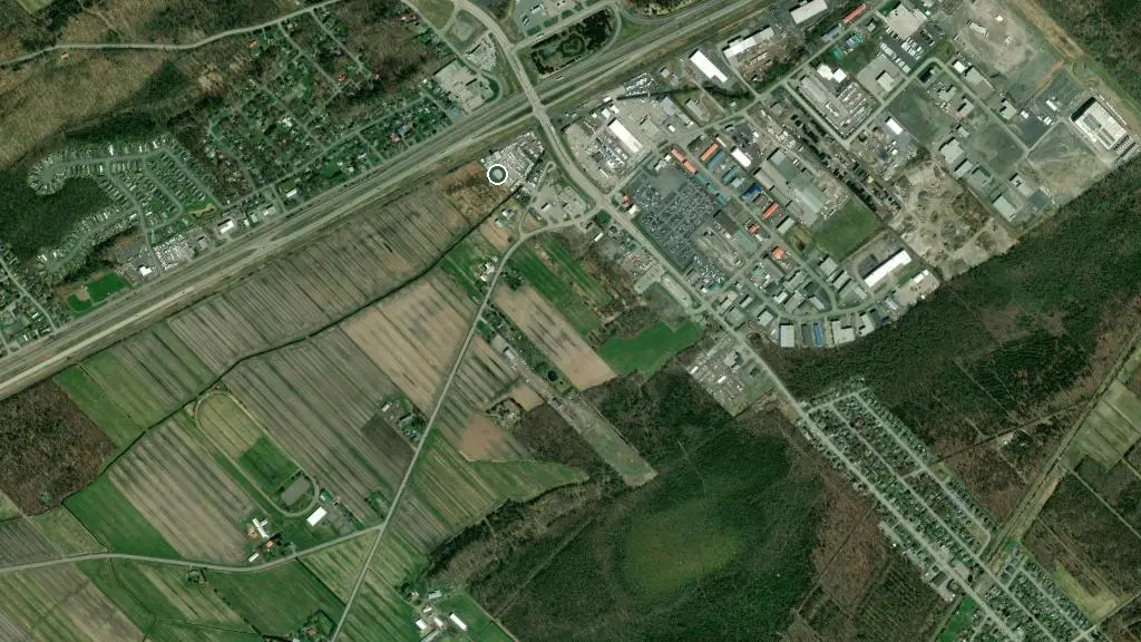 Aerial view of Evasion sur mesure and surroundings