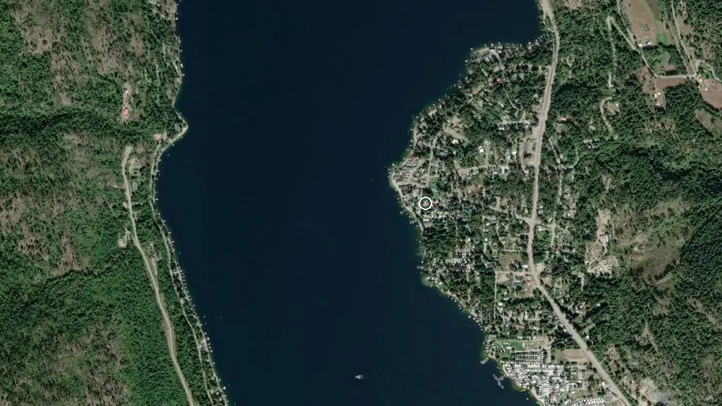 Aerial view of Blue Mountain Lodge and surroundings