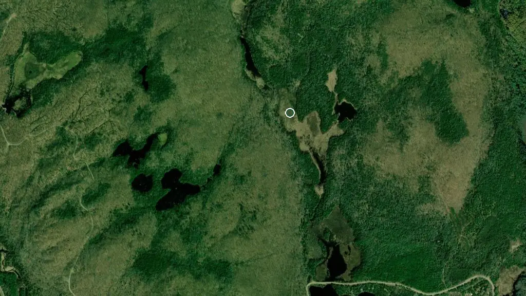 Aerial view of Richmond Lake Park and surroundings